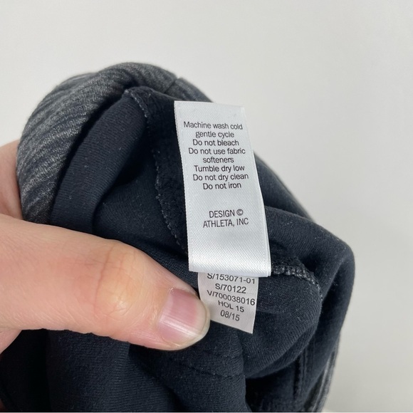 Athleta Gray Space Dye High Waist Metro Athletic Athleisure Leggings Size Medium - Picture 7 of 7